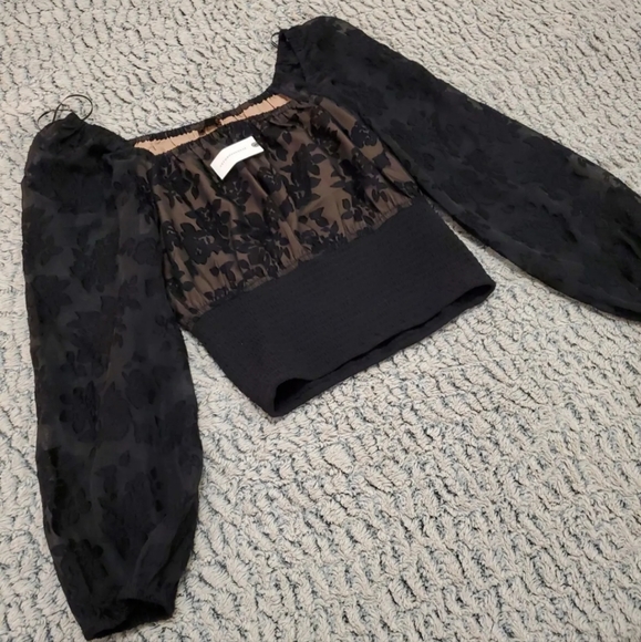 Anthropologie top black - Picture 4 of 4
